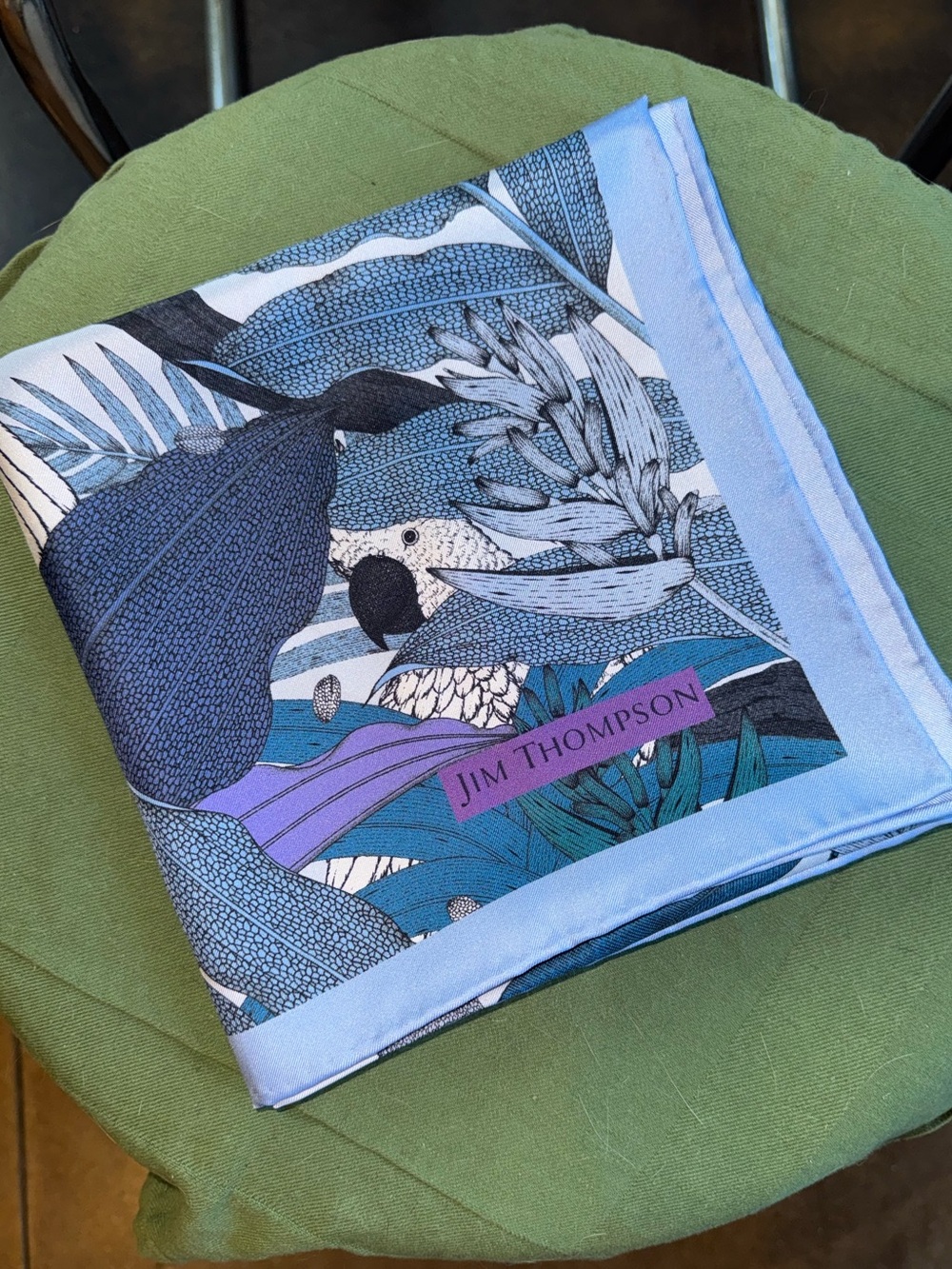 Jim Thompson Parrot Silk Scarf